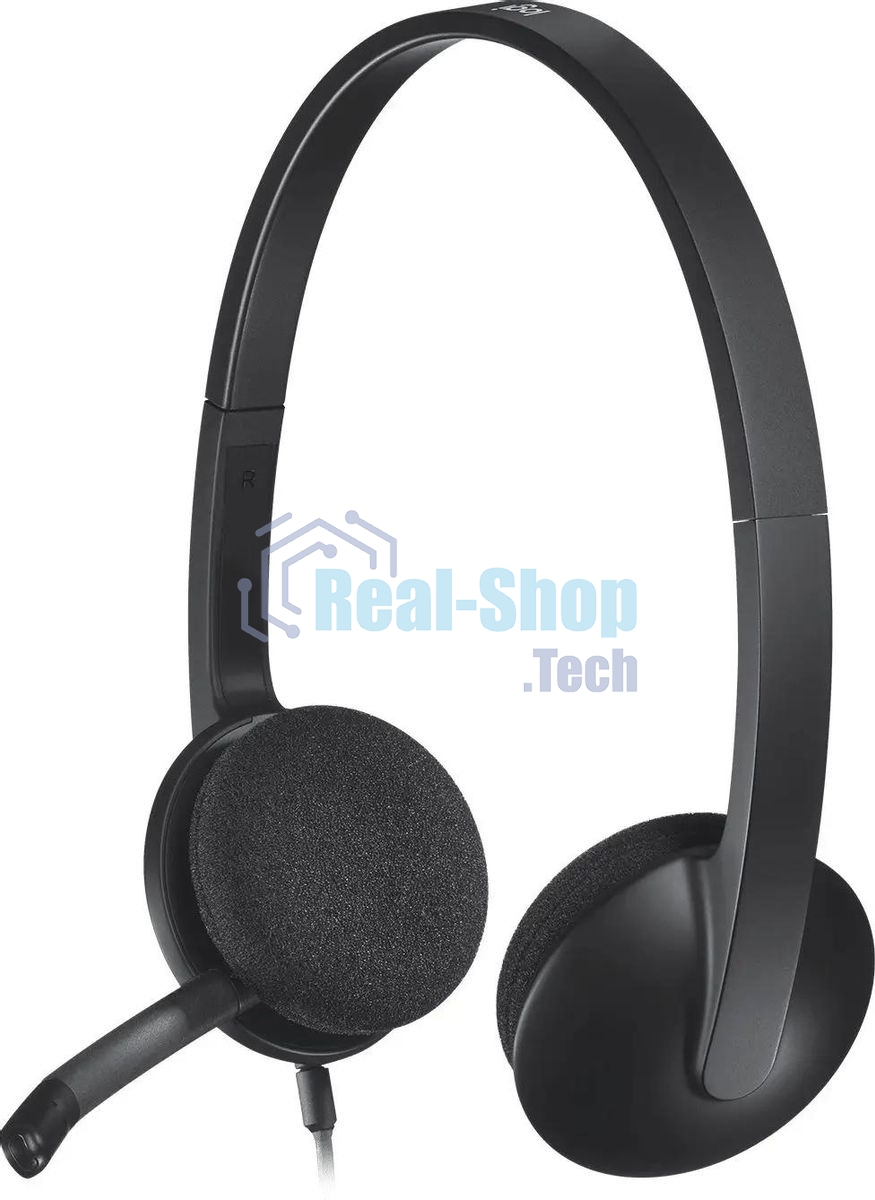 Гарнитура Logitech H340 чёрный, проводная, USB