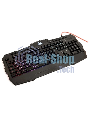Комплект клавиатура+мышь Qumo Wartime проводной, USB, 3200 DPI, чёрный