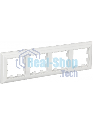 Рамка 4-местная IEK BRITE РУ-4-Бр DECOR 3D-форма белый