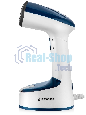 Отпариватель BRAYER BR4128 белый/синий, 1500 Вт, 20 г/мин, 120 мл