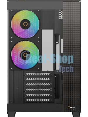 Корпус Ocypus Delta C74 ARGB Black, Midi-Tower, чёрный, 2 x 120 мм