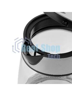 Чайник электрический Galaxy Line GL 0561, стекло, 2200 Вт, 1.7 л, многоцветная LED-подсветка, съемный фильтр, корпус из термостойкого стекла