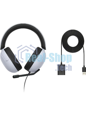 Гарнитура Sony INZONE H3 чёрный/белый, проводная, USB, совместимость с PS5
