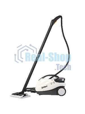 Пароочиститель Bort BDR-2500-RR-Iron белый/черный, напольный, 2300 Вт, 45 г/мин, 1500 мл