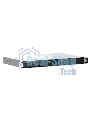 Сетевое хранилище SMB QNAP TS-464eU-8G NAS 4 HDD trays, rackmount 1U, 1 PSU. 4-core Intel Celeron N5105/N5095 2.0-2.9 GHz, 8 Gb RAM, 2x2.5GbE, 2xUSB 3.2 Gen 2 (10Gbps), 2xUSB 2.0, 1xHDMI, 2xM.2 PCIe Gen 3 x1 slots, W/o rail kit RAIL-B02