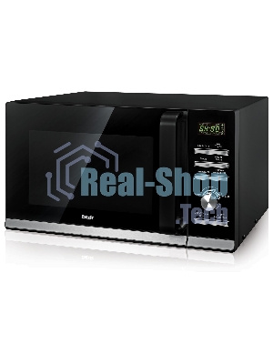 Микроволновая печь BBK 25MWC-991T/B черный/серебристый, 25 л, 900 Вт, переключатели - кнопки, поворотный механизм