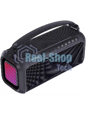 Колонка портативная Hyundai H-PS1007 черный 60W 2.0 BT 10м 2600mAh
