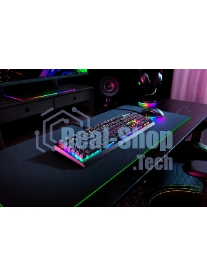 Клавиатура Razer BlackWidow V4 X Green Switch проводная, USB Type-A, чёрный (РУ раскладка)