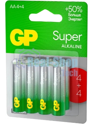 Батарея GP Super Alkaline G-Tech 15А AA (8шт)
