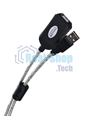 Кабель AM/AF USB2.0 10м AOpen удлинитель активный(с усилителем) USB2.0-repeater, ACU823-10M