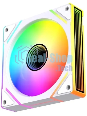Вентилятор для корпуса Bloody BD-CF120ARGB2 LCD ARGB белый, 120 мм, 1600 об/мин, 26 дБ, 4 pin
