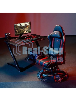 Стол игровой Eureka TN-Z43-BK-V2 столешница ЛДСП черный каркас черный