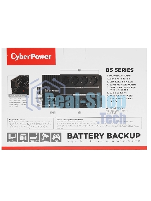 Источник бесперебойного питания CyberPower BS850E NEW/850 ВА/480 Вт/8 х CEE 7 (евророзетка)