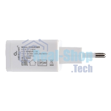 Сетевое зарядное устройство Cablexpert MP3A-PC-56, 5Вт, 1А, 1хUSB, белый, пакет