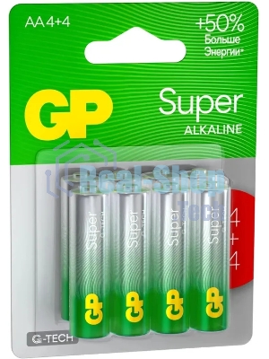 Батарея GP Super Alkaline G-Tech 15А AA (8шт)