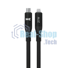 Дата-кабель MORE CHOICE (4620202554581) K83ia 2м USB 3.0A PD 27W для Lightning ng 8-pin -2 м, черный