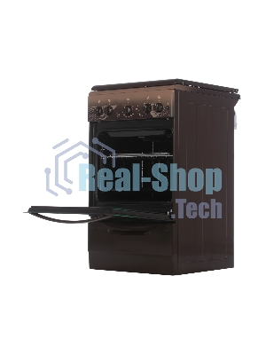 Плита газовая Gefest ПГ 5100-02 0010 коричневый, конфорок 4 шт, духовка 52 л, 50 см x 85 см x 58.5 см