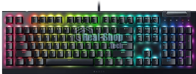 Клавиатура Razer BlackWidow V4 X Green Switch проводная, USB Type-A, чёрный (РУ раскладка)