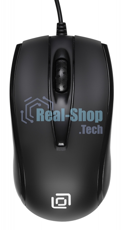 Мышь проводная Oklick 325M черный, 1000 dpi, USB, кнопки - 3