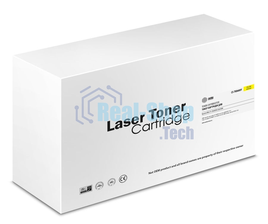 Картридж лазерный Cactus CS-TK8600Y желтый (20000 стр.) для Kyocera Mita FS-C8600DN/C8650DN