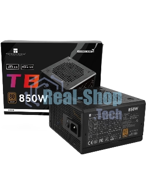 Блок питания Thermalright TR-TB850S 850W 80 PLUS Bronze, (ATX, 3, PCIe 5.0, Non-modular, 1x24(20+4)pin 550мм, 1xCPU*2 8(4+4)pin 600+150мм, 1xPCIe*2 8(6+2)pin 500+150мм, 1x12VHPWR PCIe 5.0 12+4pin 600мм, 1xSATA*3+MOLEX4pin*1 400+150+150+150мм, 1xSATA*2+MOLEX4pin*2 400+150+150+150мм, Active, 120x120мм, 150x140x86mm, APFC,)