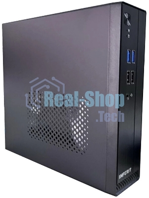 Компьютерный корпус FoxLine FL-105-AD120-DC-INF (FL-105-AD120-DC-INF) FL-105-AD120-DC-INF mITX case (2L), 2хUSB 2.0+2хUSB 3.0, 1хcombo audio, 40мм FAN, VESA, w/DC-ATX converter, w/120W pwr adapter, w/pwr