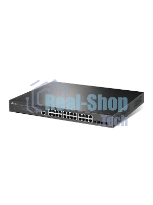 Коммутатор управляемый TP-Link TL-SG3428XPP-M2 JetStream уровня 2+ с 24 портами 2,5 Gbит/с (8 портов PoE++, 16 портов PoE+) и 4 портами SFP+ 10 Gbит/с