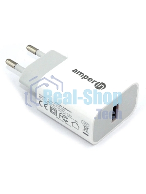 Блок питания (сетевой адаптер) Amperin USB-A, USB-C (YDS-TC045-011PK) 45W, белый