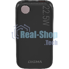 Портативный аккумулятор Digma DGPF10B 10000mAh QC3.0/PD3.0 22.5W 3A USB-A/USB-C черный