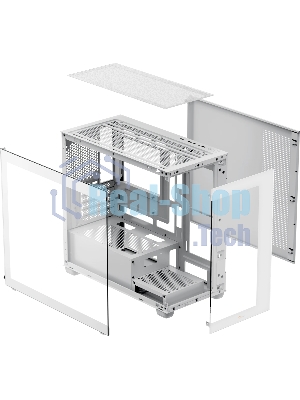 Компьютерный корпус Case Ocypus Gamma C52 WH mATX / win / white / no PSU / Tempered Glass