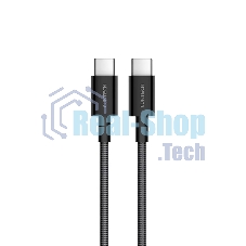 Кабель USB CukTech Type-C to Type-C braided cable（1.5m）3A 60W черный CTC315P