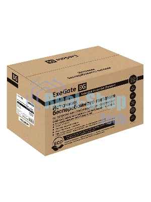 Источник бесперебойного питания ExeGate SpecialPro UNB-1200.LED.AVR.EURO.RJ 1200VA/750W, LED, AVR, 4 евророзетки, RJ45/11, черный
