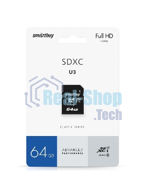 Флеш карта microSDXC Smartbuy 64Gb Class 10 UHS-1 (без адаптера)