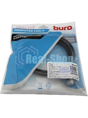 Кабель аудио-видео Buro DisplayPort (m)/DisplayPort (m) 1.5м. черный