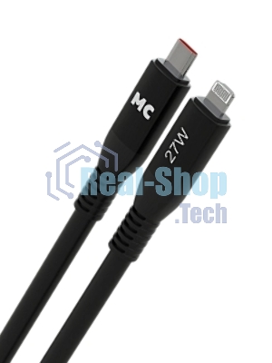 Дата-кабель MORE CHOICE (4620202554581) K83ia 2м USB 3.0A PD 27W для Lightning ng 8-pin -2 м, черный