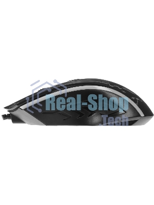 Мышь проводная Defender Overmatch GM-069 черный, 2400 dpi, USB, кнопки - 4