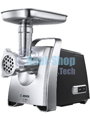 Мясорубка электрическая Bosch MFW68680 черный, 2200 Вт, 4.3 кг/мин, реверс, защита от перегрузки, насадки - 5