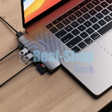Док-станция Satechi ST-CMBPM, USB Type-C, HDMI/Thunderbolt 3/USB Type-C/SD/microSD/USB 3.0, USB