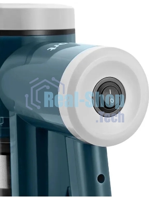 Пылесос вертикальный Kitfort КТ-5204 синий, питание от сети, 275 Вт, уборка сухая, пылесборник 0,8 л