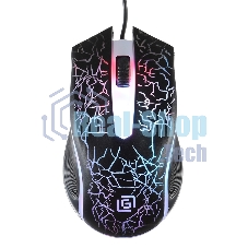 Мышь проводная Oklick 395M SHADOW черный, 1500 dpi, USB, кнопки - 3