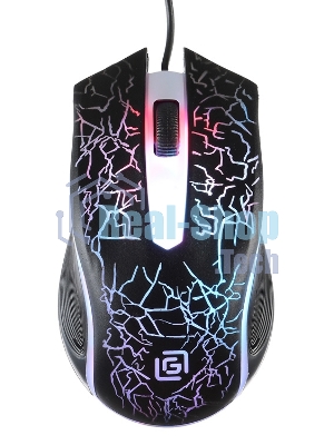 Мышь проводная Oklick 395M SHADOW черный, 1500 dpi, USB, кнопки - 3