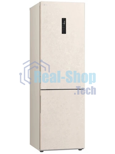 Холодильник LG GC-B459AEMW бежевый двухкамерный 234/110л морозилка снизу, No Frost