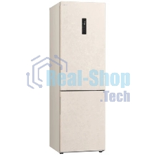 Холодильник LG GC-B459AEMW бежевый двухкамерный 234/110л морозилка снизу, No Frost