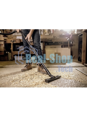 Строительный пылесос Karcher WD 3 P V-17/4/20 Workshop желтый, 1000 Вт, уборка сухая/сбор воды/выдув, пылесборник мешок/контейнер, 17 л