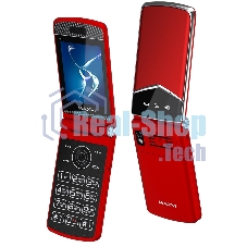 Мобильный телефон Maxvi E11 красный/серебристый