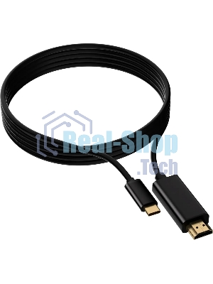 Кабель-переходник аудио-видео Buro USB Type-C (m)/HDMI (m) 1.5м. черный