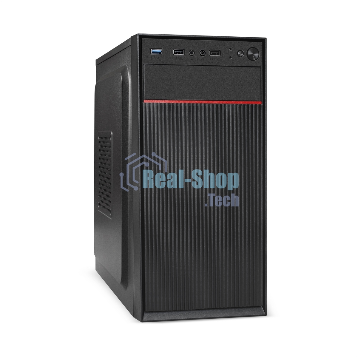 Компьютерный корпус Minitower ExeGate BAA-113-AAA350 (mATX, БП AAA350 с вент. 8см, 2*USB, аудио, черный)