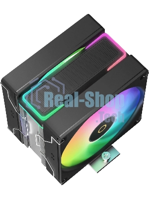 Кулер для процессора Ocypus Delta A40 SE BK Dual Fan ARGB, 2x120mm ARGB FAN, Top ARGB Panel, 4 HEAT PIPES, 4-PIN PWM, 800-1800 RPM, 31DBA, HYDRO BEARING, LGA115X/1200/1700/18XX, AM4/AM5