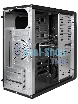 Компьютерный корпус Minitower ExeGate BA-203U-UNS450 (mATX, БП UNS450 с вент. 12см, 3хUSB+1хUSB 3.0, аудио, черный)