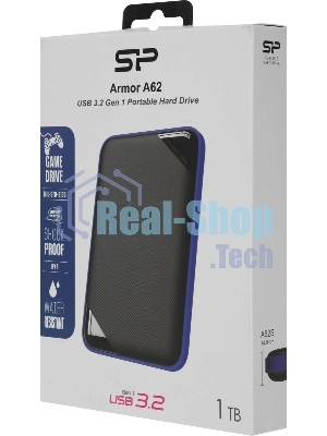Жесткий диск Silicon Power USB 3.0 1Tb SP010TBPHD62SS3B SP010TBPHDA80S3B Armor A62 (5400rpm) 2.5